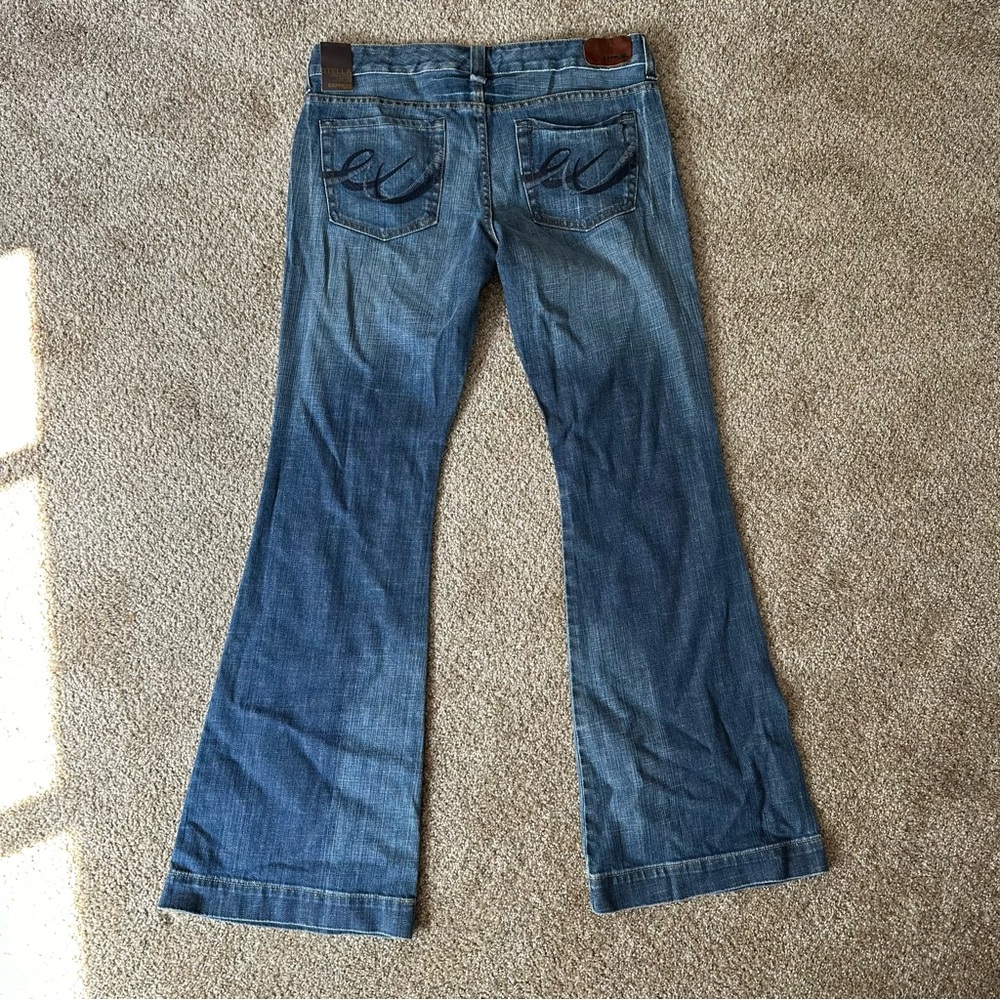 Express Blue Flare & Wide Leg Jeans - Picture 2 of 9